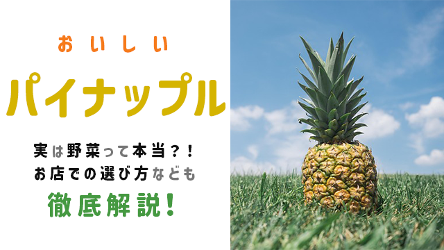 パイナップル 栄養 効能 野菜 なぜ